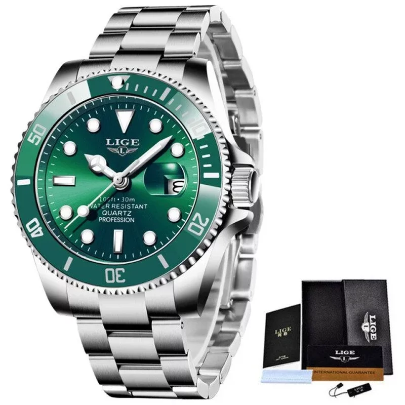 Ceas barbati Lige, Fashion, Business, Analog, Quartz, Casual,