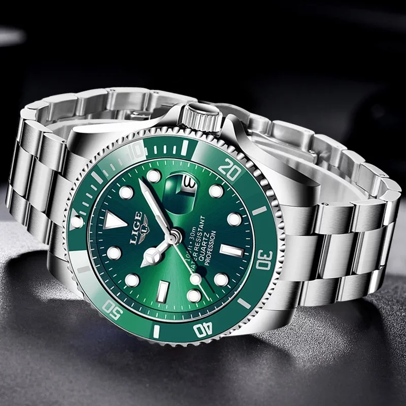 Ceas barbati Lige, Fashion, Business, Analog, Quartz, Casual,