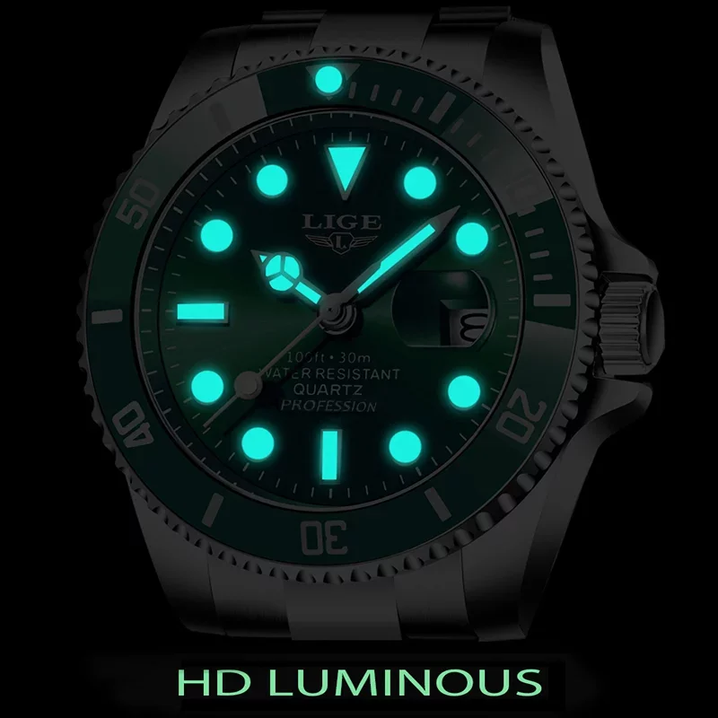 Ceas barbati Lige, Fashion, Business, Analog, Quartz, Casual,
